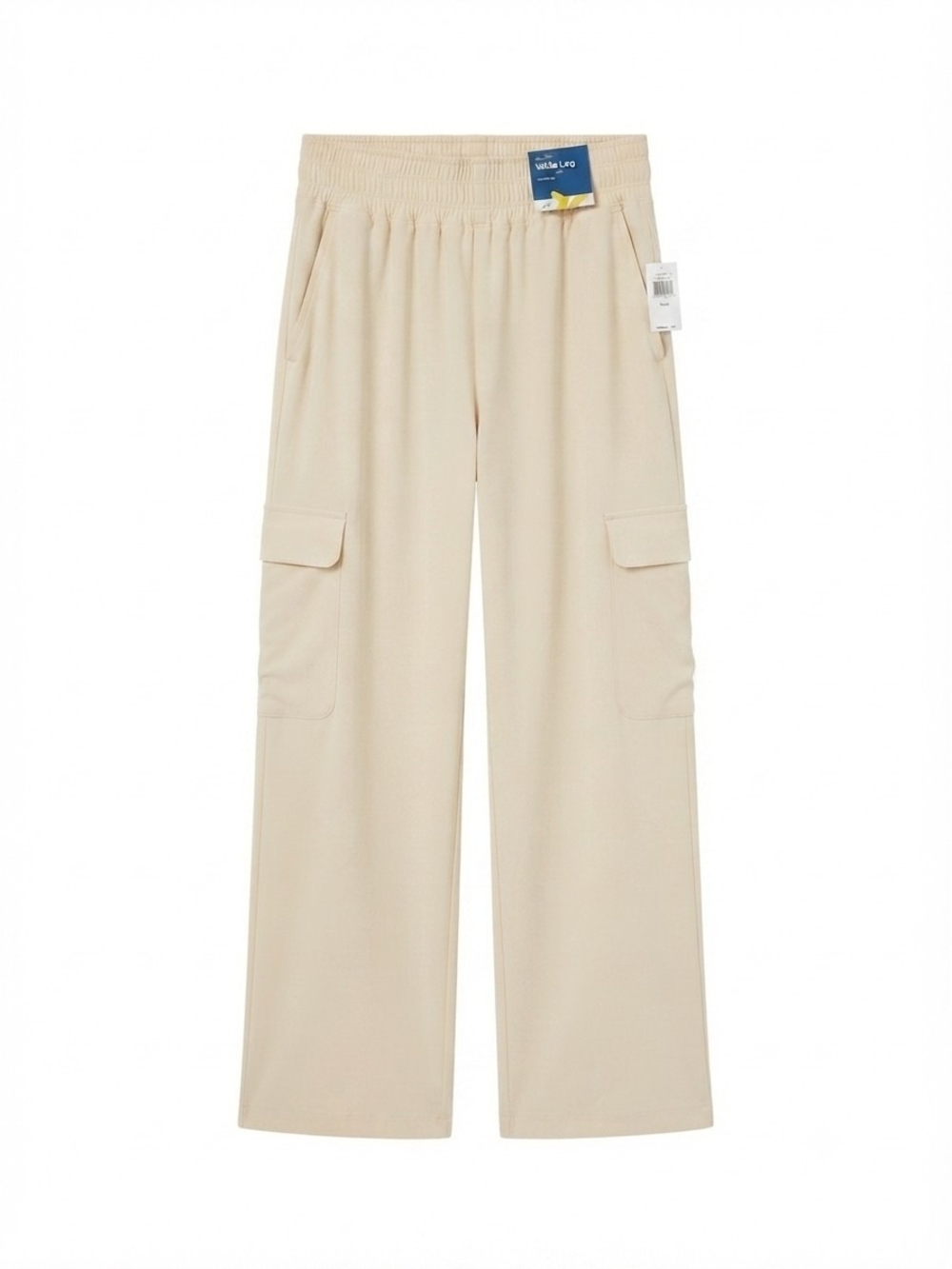 Old Navy Cream Wide-Leg Cargo Sweatpants